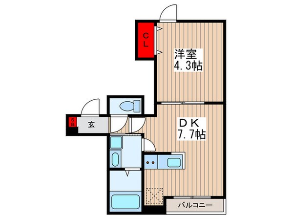 グランガーデン東向島の物件間取画像